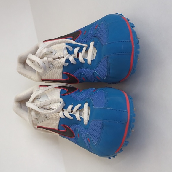 Nike Zoom Rival D III Plus Lace Up Spike Running Sneaker 11 Red White Blue - Picture 9 of 16